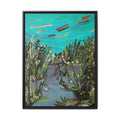 Matte Canvas, Framed (Multi-color)