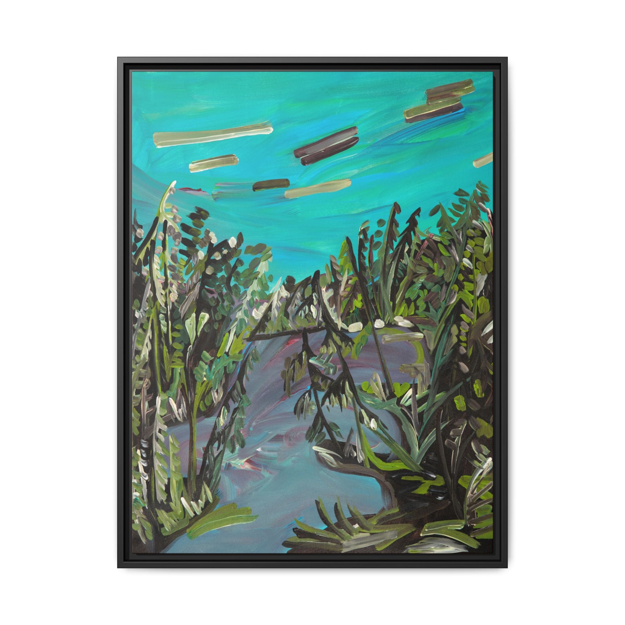 Matte Canvas, Framed (Multi-color)