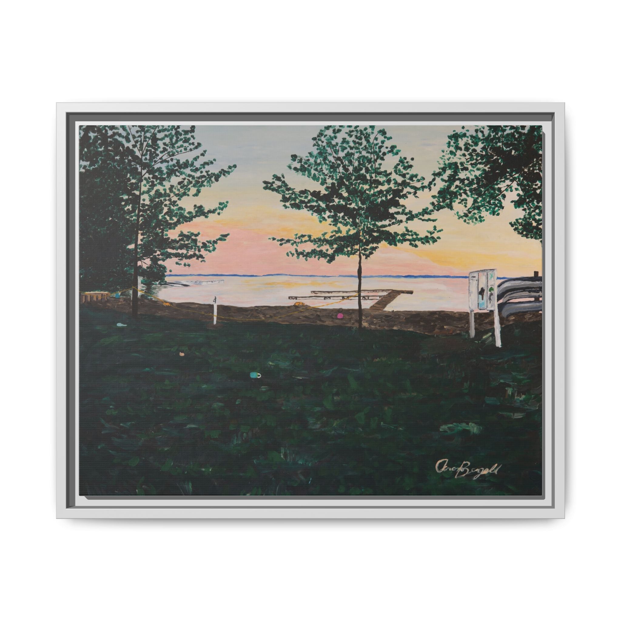 Matte Canvas, Framed (Multi-color)