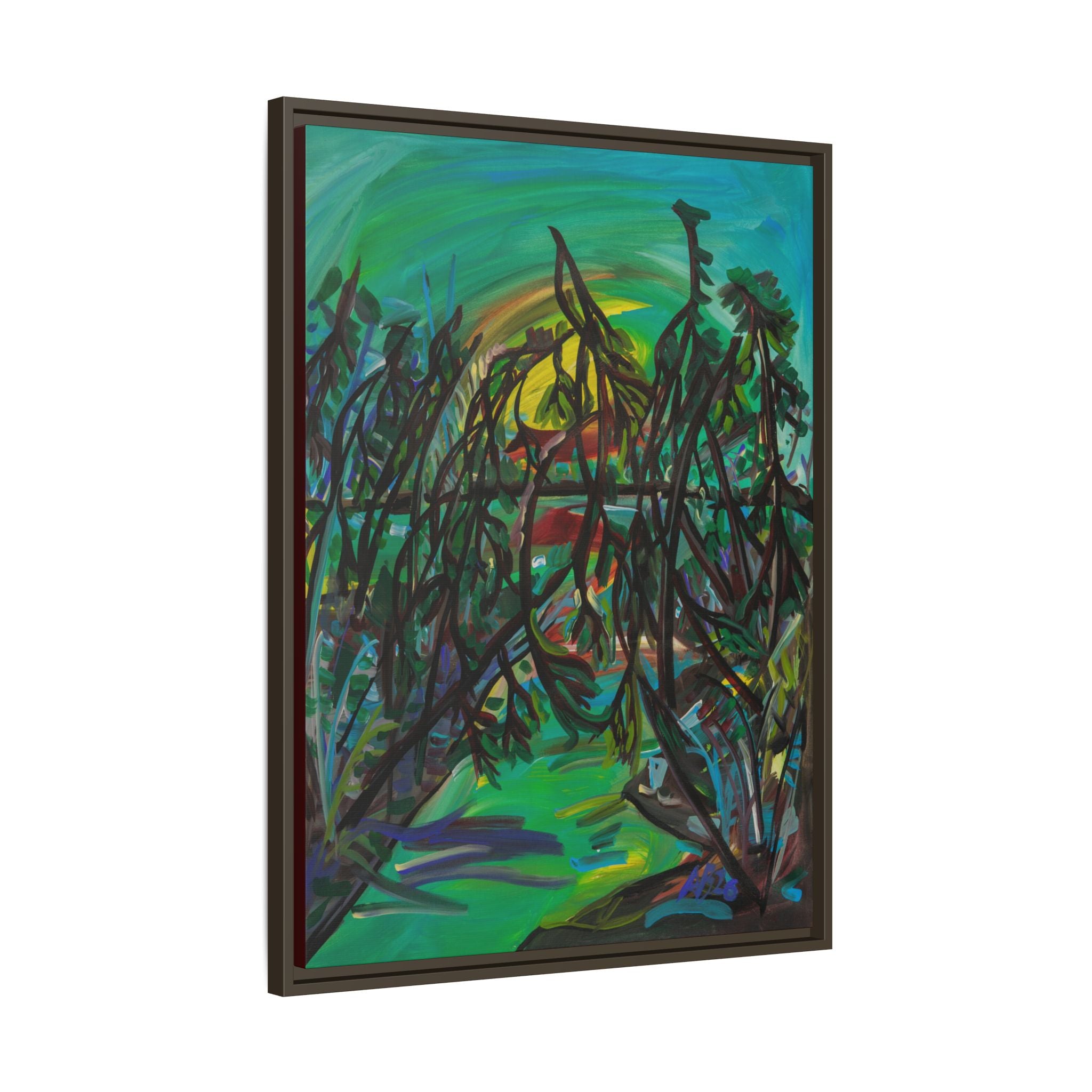 Matte Canvas, Framed (Multi-color)