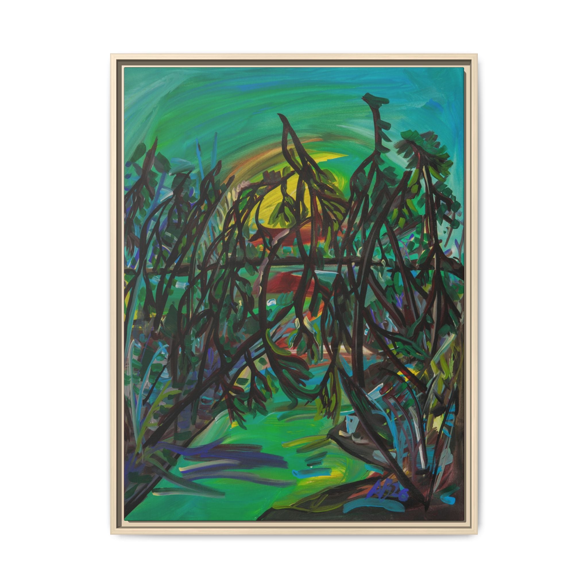Matte Canvas, Framed (Multi-color)