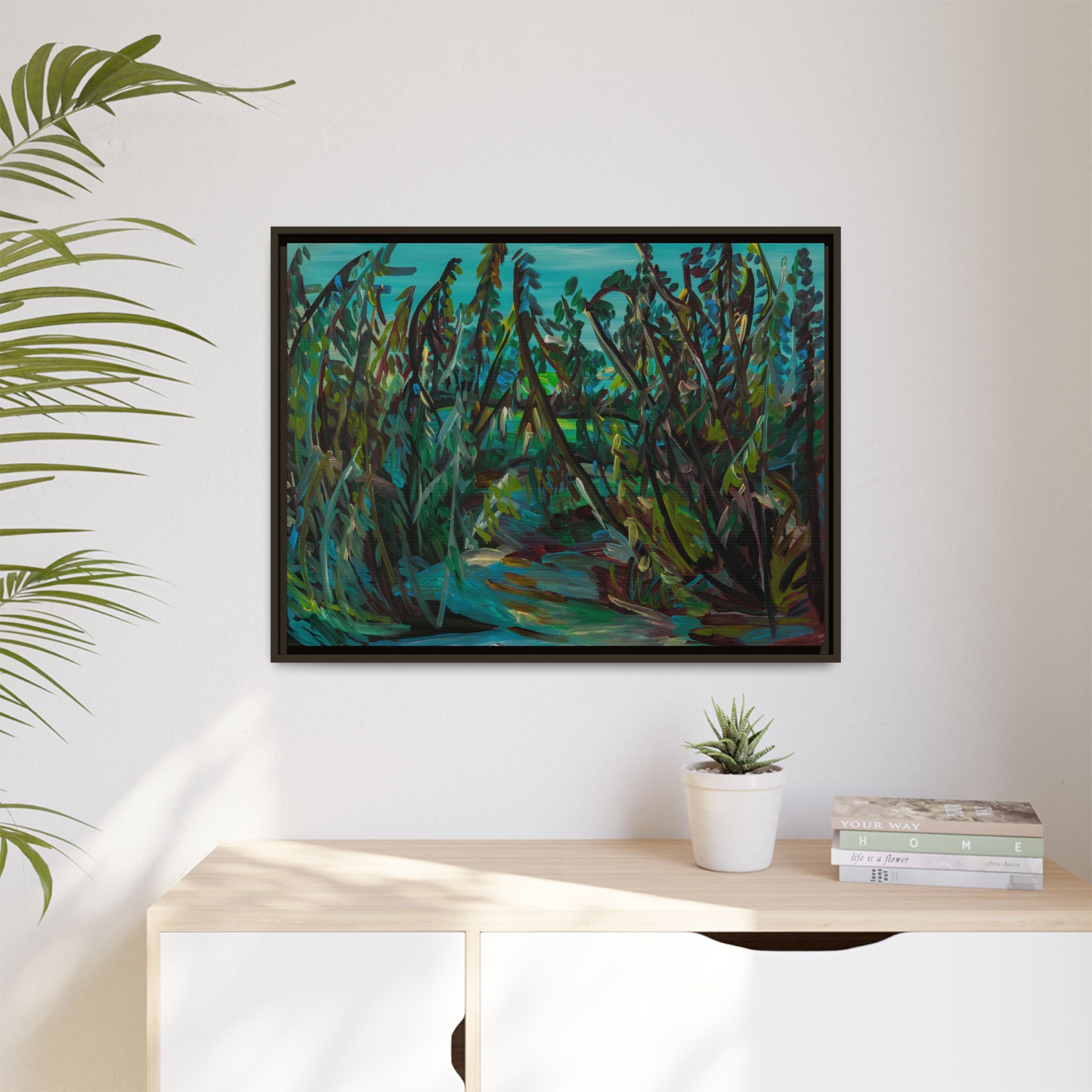 Matte Canvas, Framed (Multi-color)