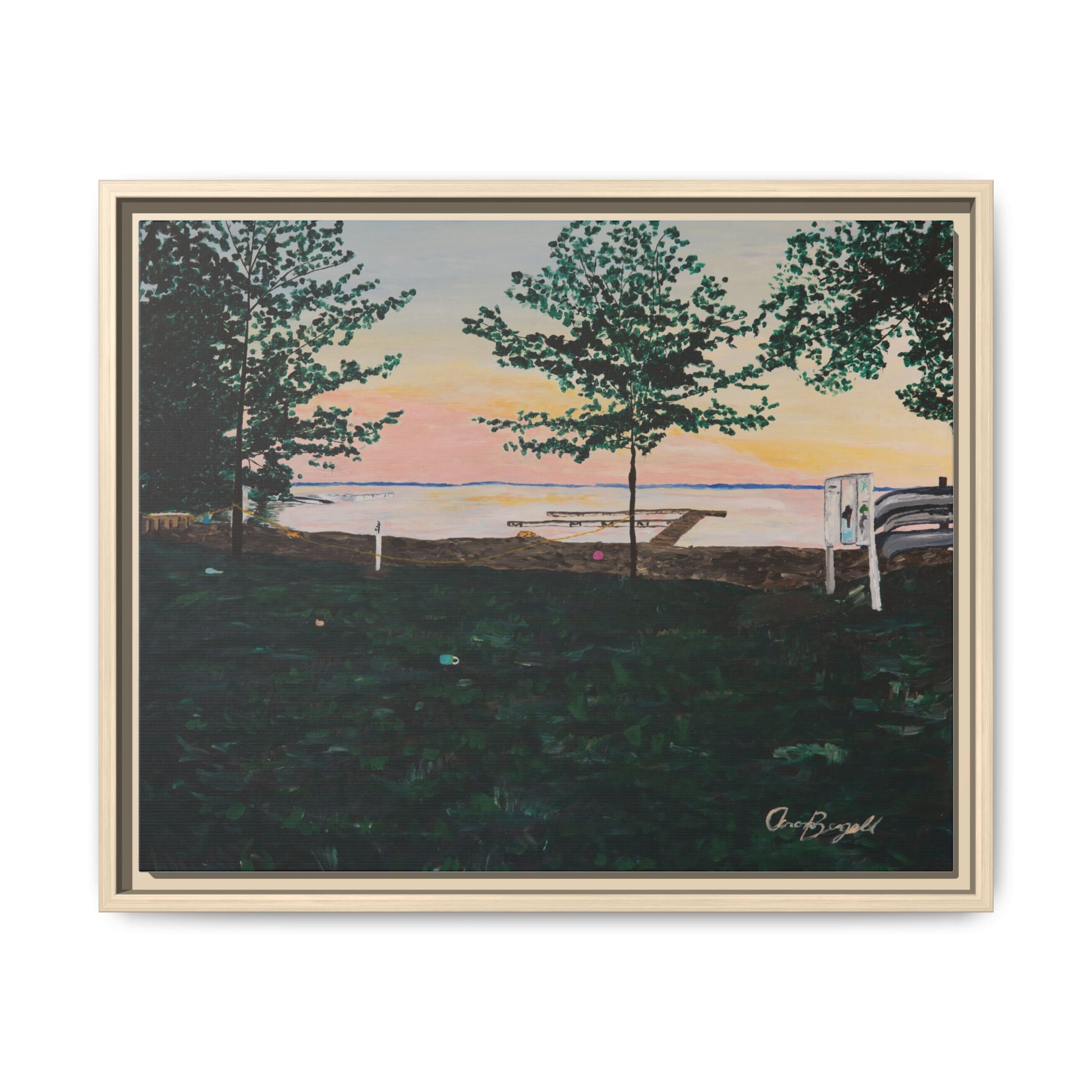 Matte Canvas, Framed (Multi-color)