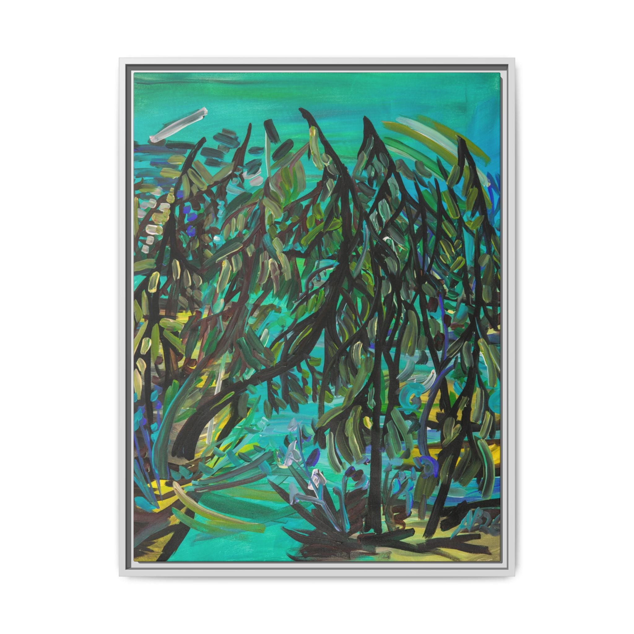Matte Canvas, Framed (Multi-color)