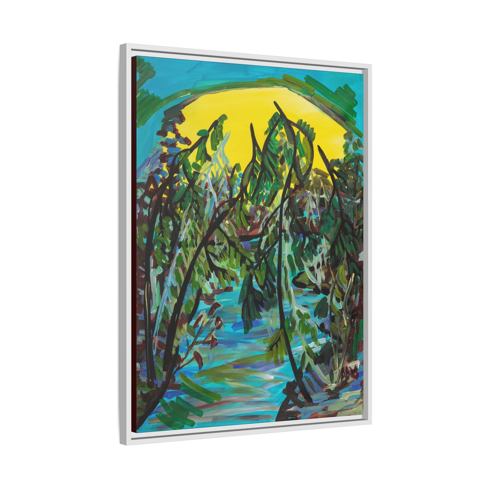 Matte Canvas, Framed (Multi-color)
