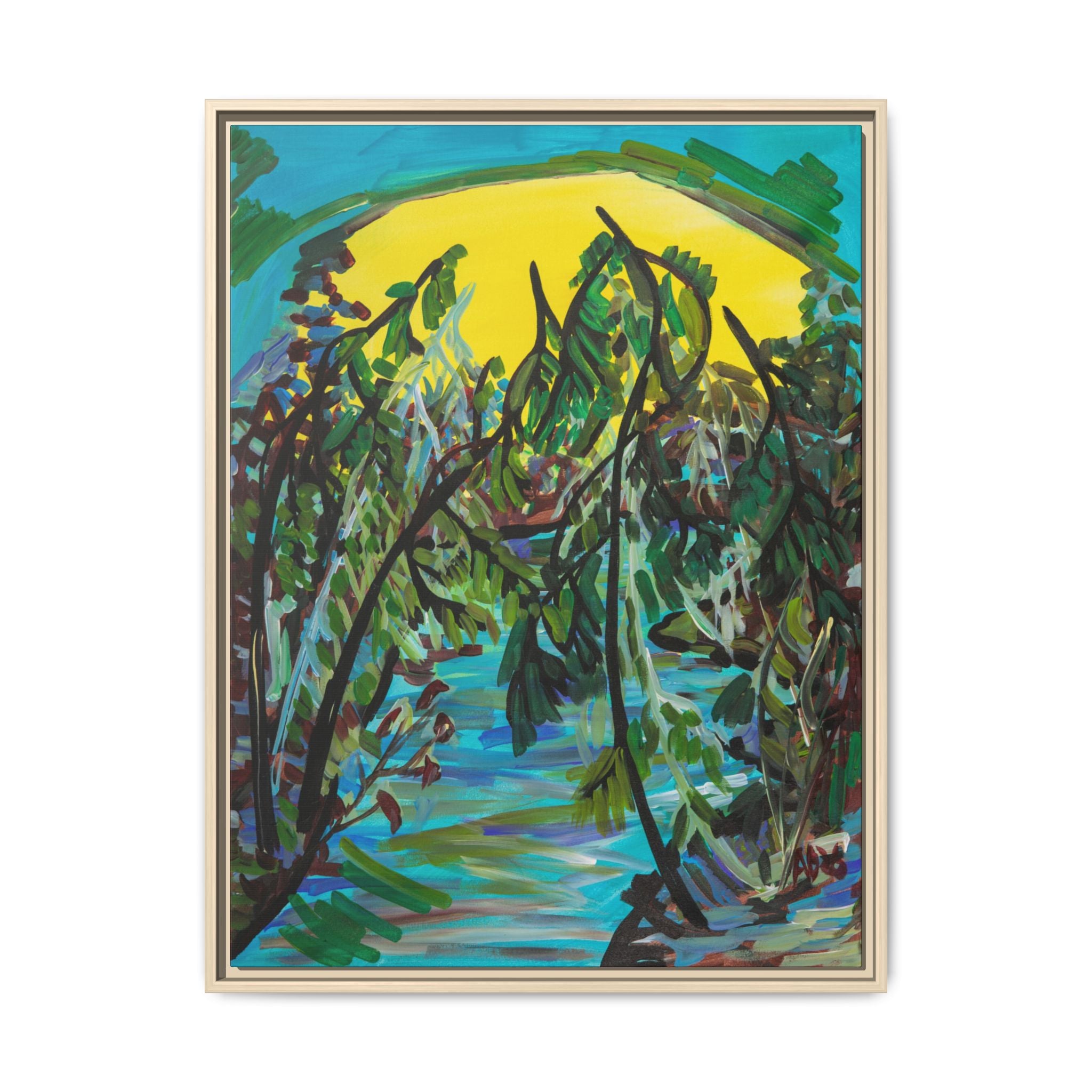 Matte Canvas, Framed (Multi-color)