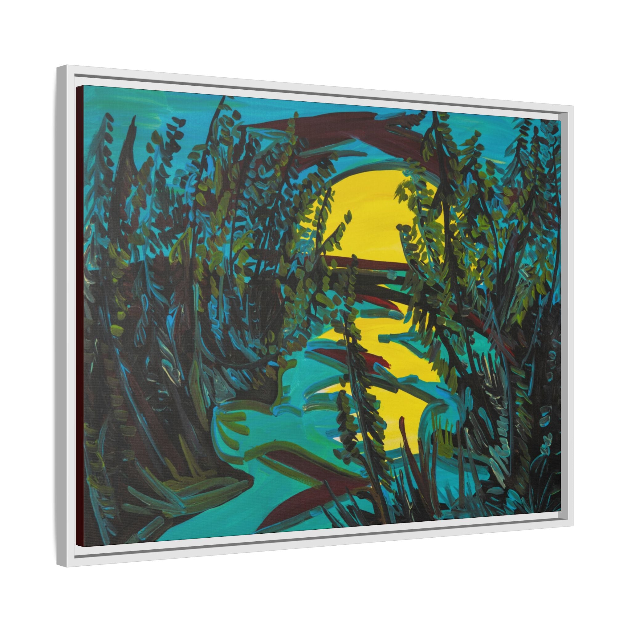 Matte Canvas, Framed (Multi-color)