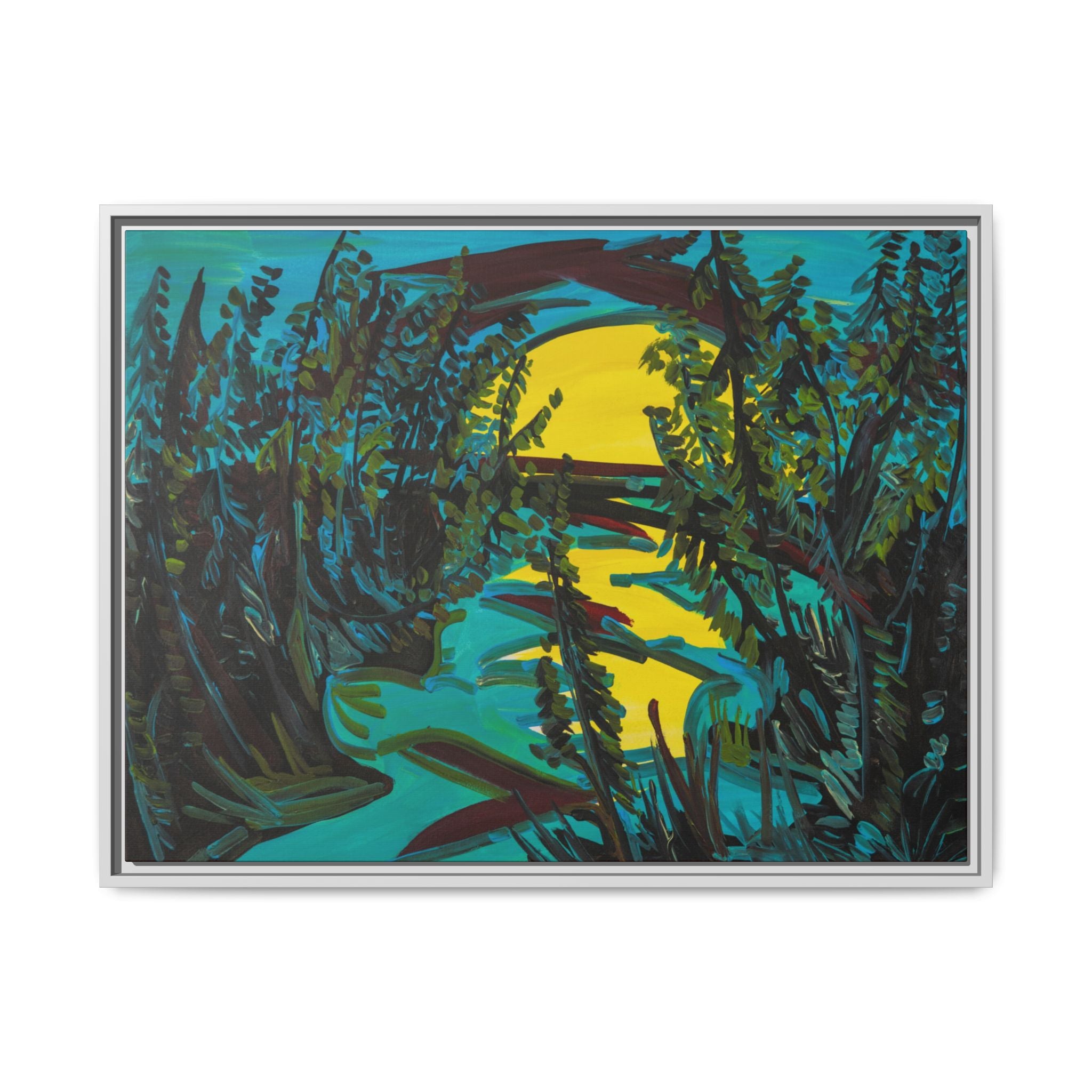 Matte Canvas, Framed (Multi-color)