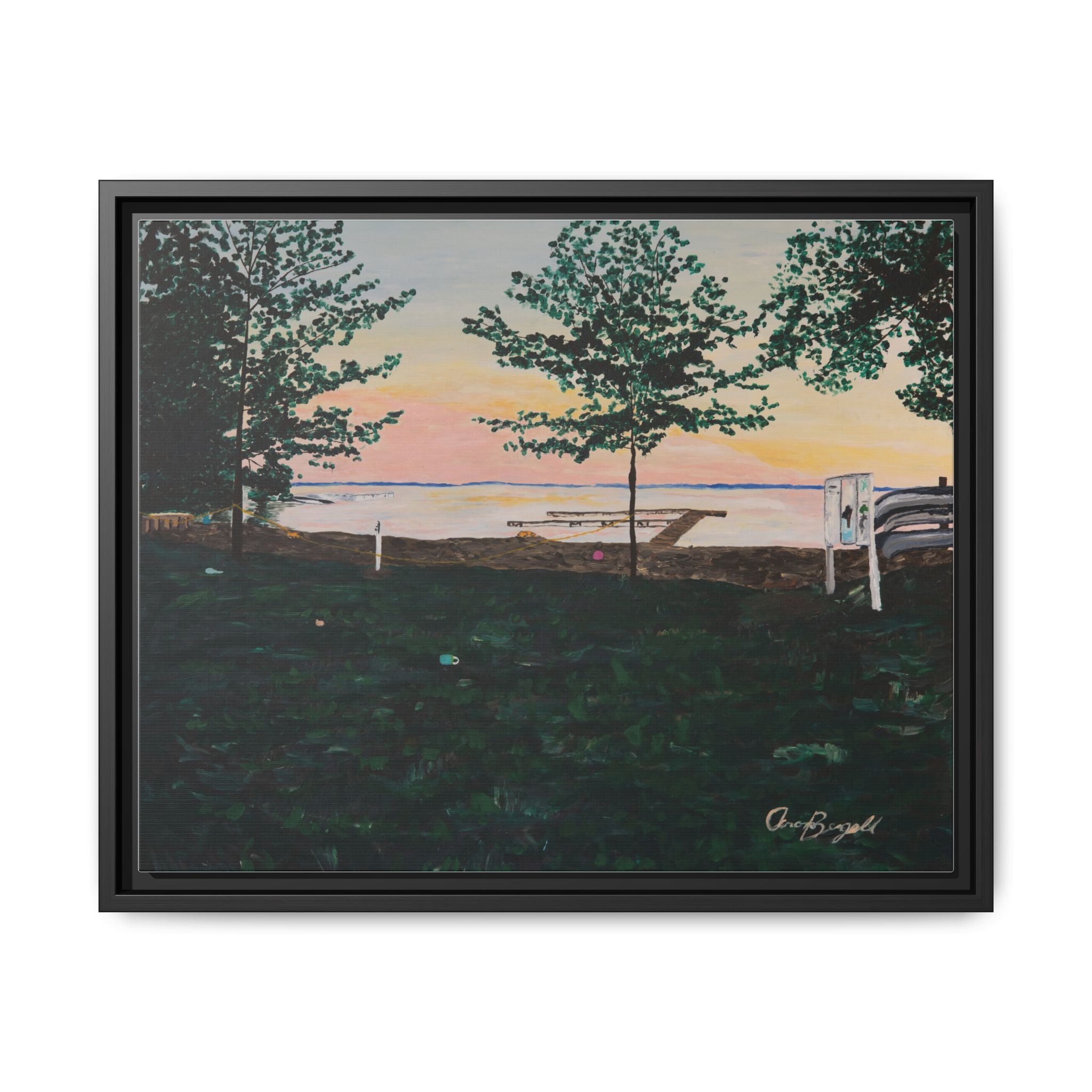Matte Canvas, Framed (Multi-color)