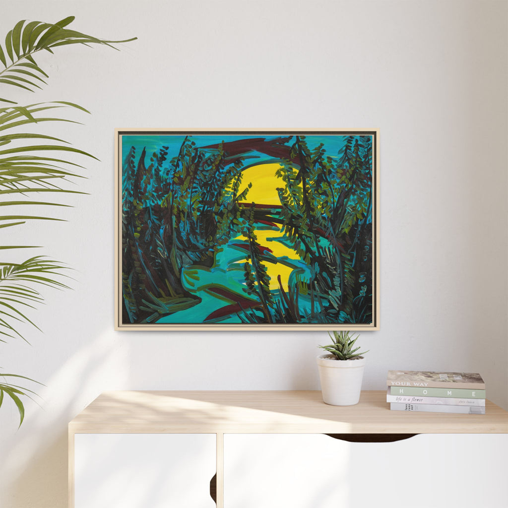 Matte Canvas, Framed (Multi-color)