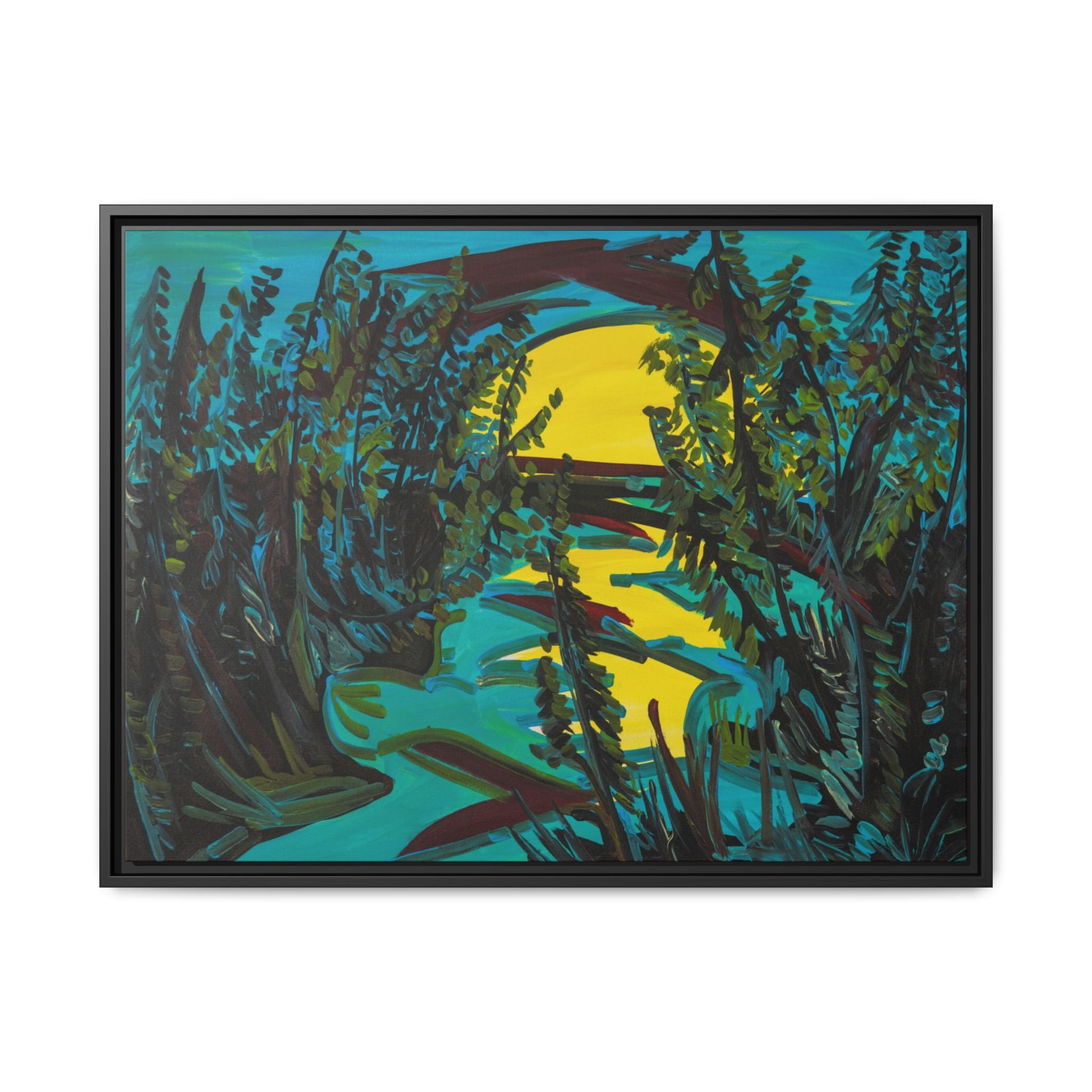 Matte Canvas, Framed (Multi-color)
