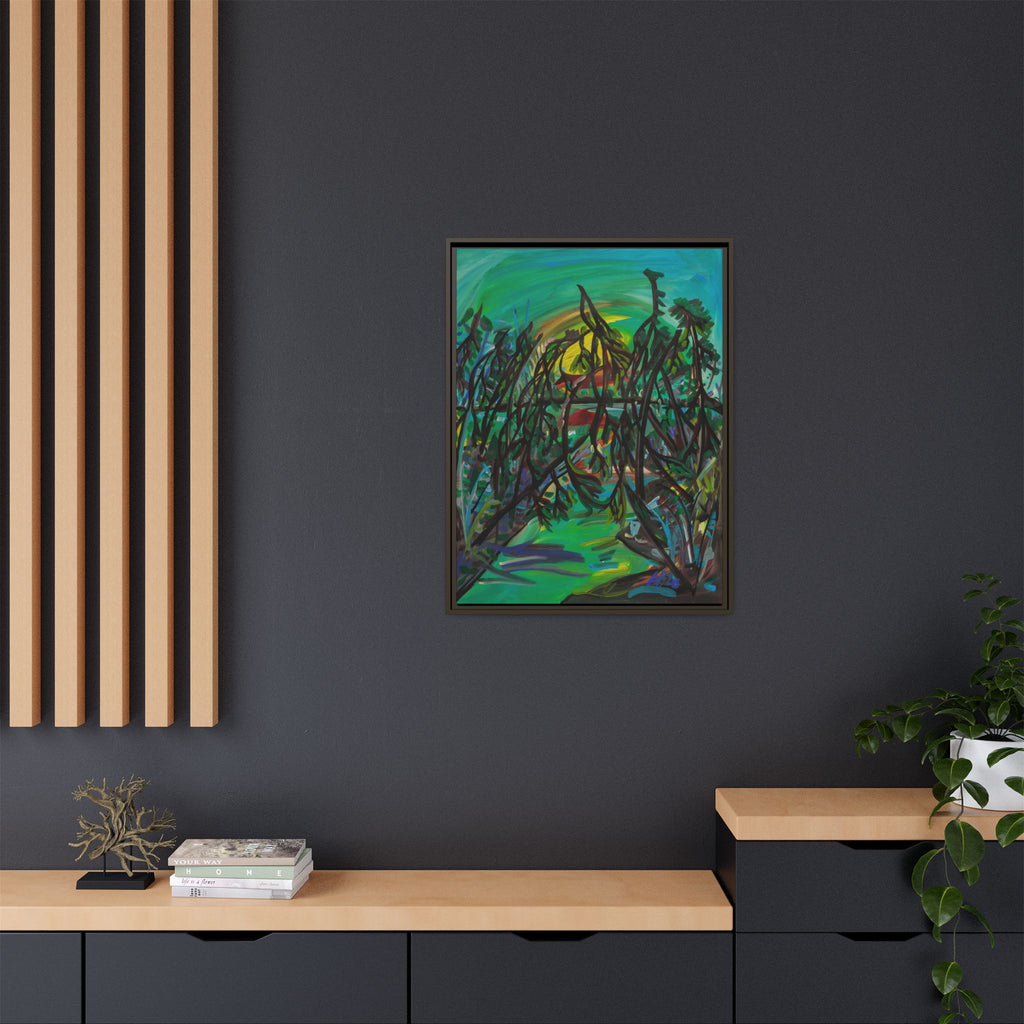 Matte Canvas, Framed (Multi-color)