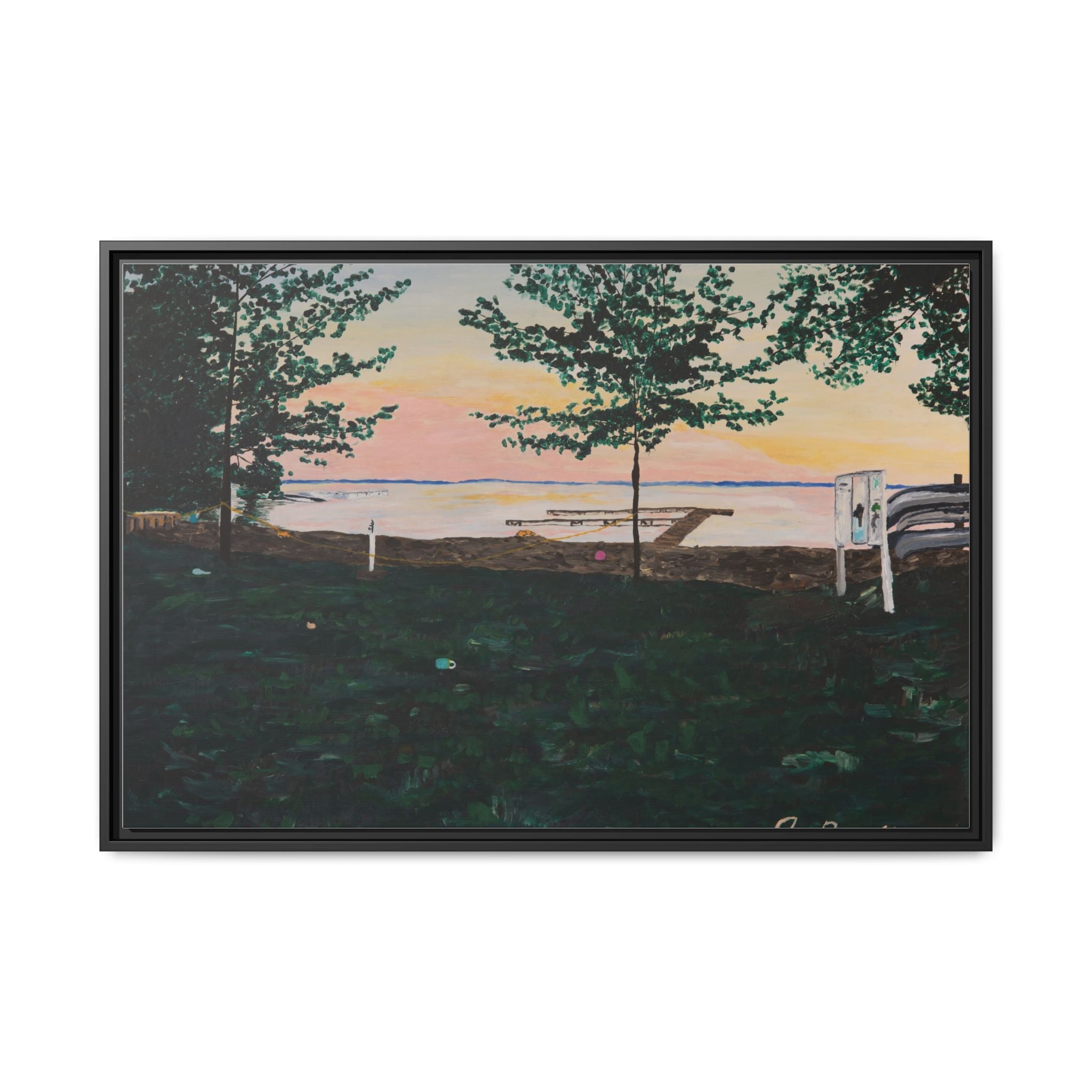 Matte Canvas, Framed (Multi-color)